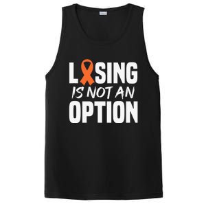 Losing Is Not An Option Leukemia Fighter Warrior Distressed PosiCharge Competitor Tank