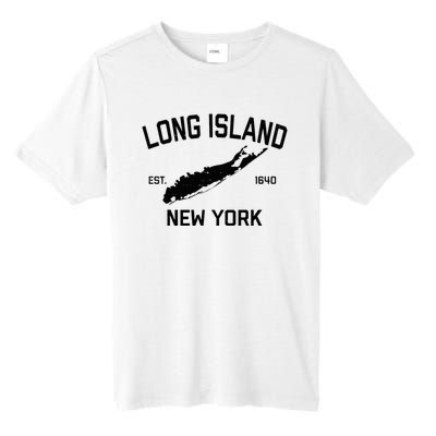 Long Island Ny Souvenir Native Long Islander Map Nyc Tall Fusion ChromaSoft Performance T-Shirt