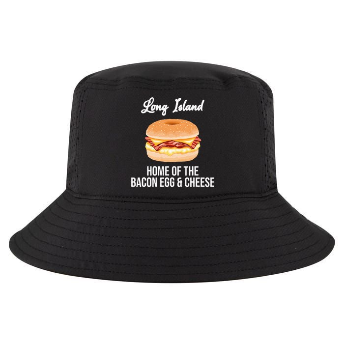 Long Island New York Bacon Egg And Cheese Cool Comfort Performance Bucket Hat