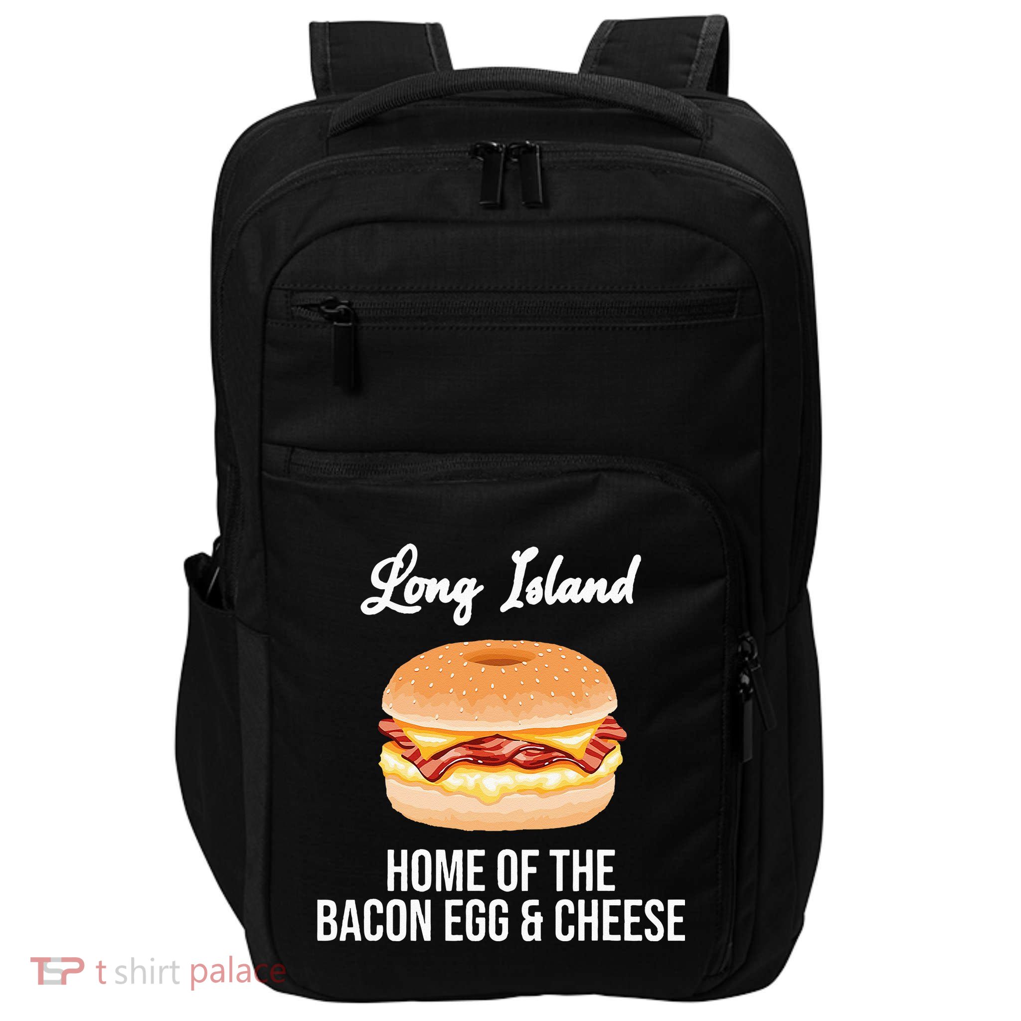 Long Island New York Bacon Egg And Cheese Impact Tech Backpack