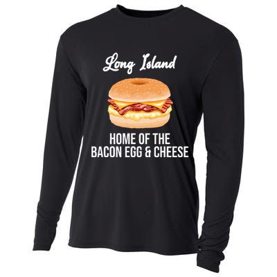 Long Island New York Bacon Egg And Cheese Cooling Performance Long Sleeve Crew