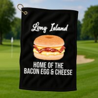 Long Island New York Bacon Egg And Cheese Golf Towel