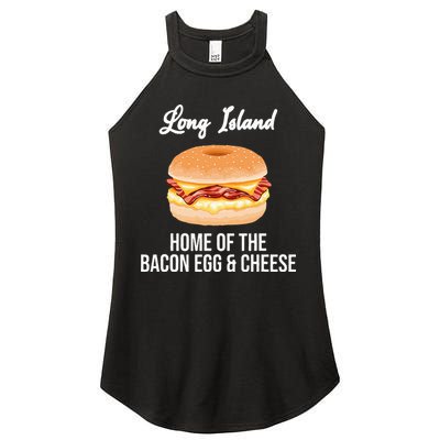 Long Island New York Bacon Egg And Cheese Women's Perfect Tri Rocker Tank