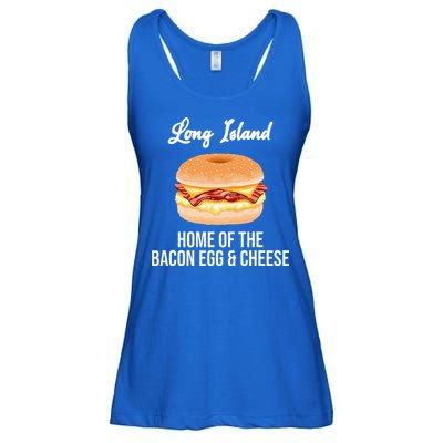 Long Island New York Bacon Egg And Cheese Ladies Essential Flowy Tank