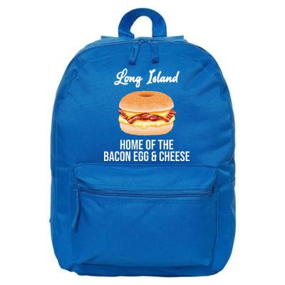 Long Island New York Bacon Egg And Cheese 16 in Basic Backpack