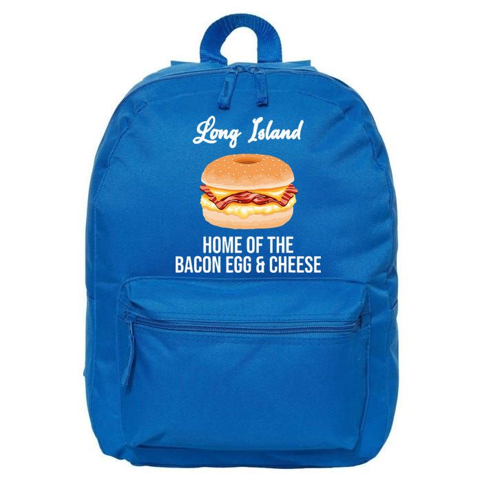 Long Island New York Bacon Egg And Cheese 16 in Basic Backpack