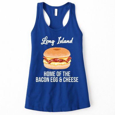 Long Island New York Bacon Egg And Cheese Womens Tank Top