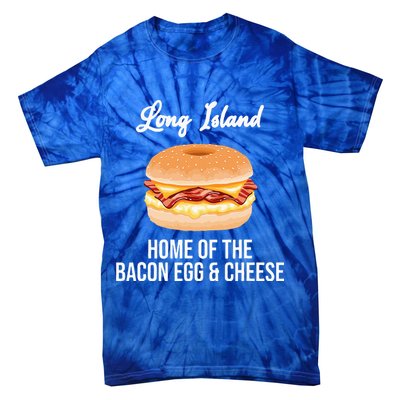 Long Island New York Bacon Egg And Cheese Tie-Dye T-Shirt
