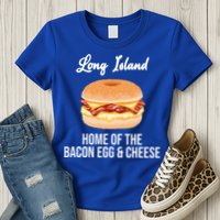 Long Island New York Bacon Egg And Cheese Womens T-Shirt