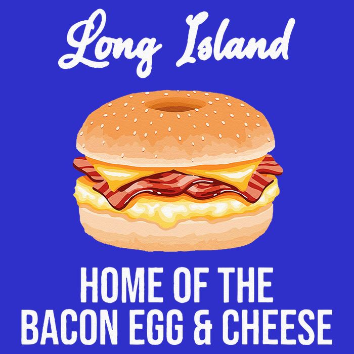 Long Island New York Bacon Egg And Cheese Short Acrylic Beanie