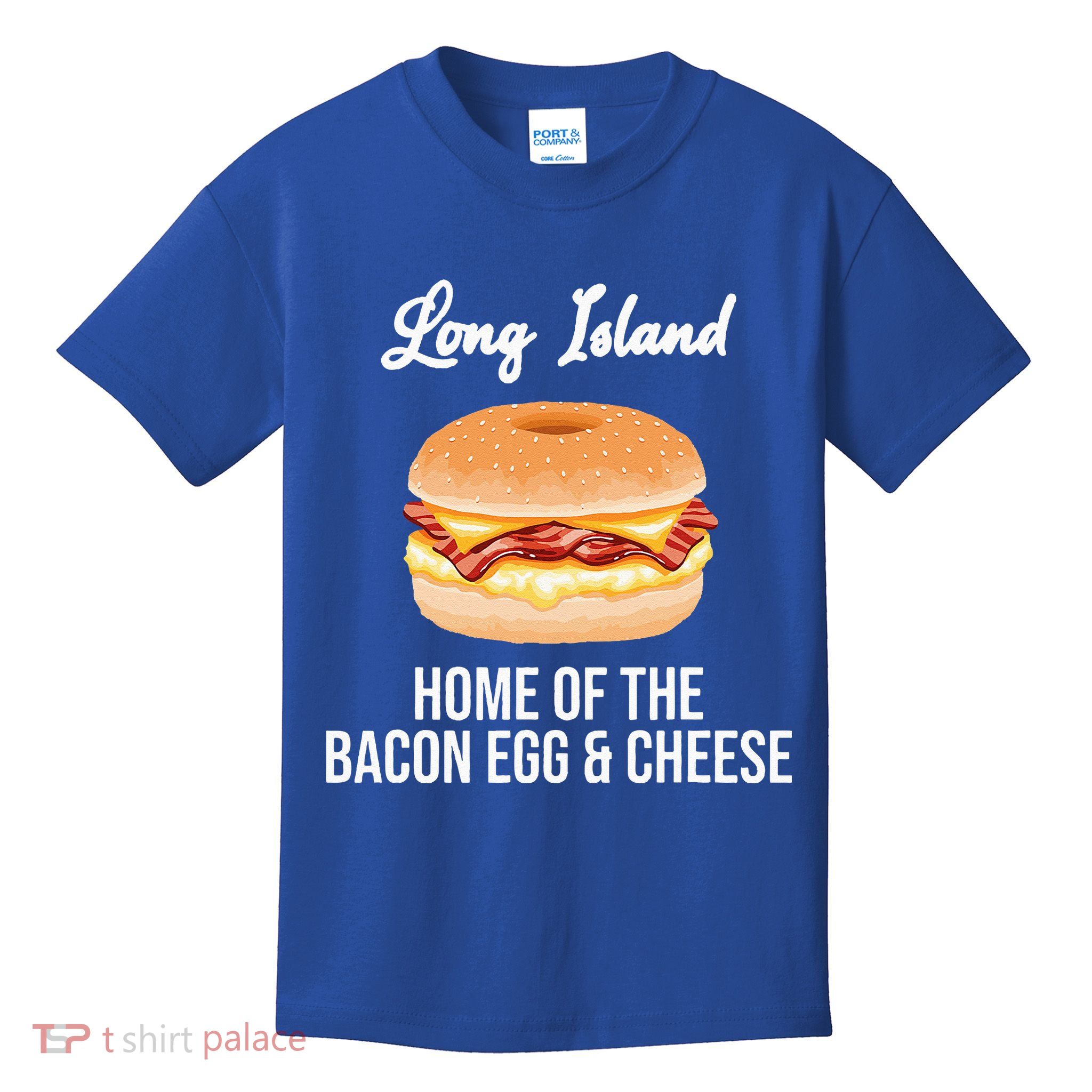 Long Island New York Bacon Egg And Cheese Kids T-Shirt