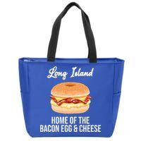 Long Island New York Bacon Egg And Cheese Zip Tote Bag
