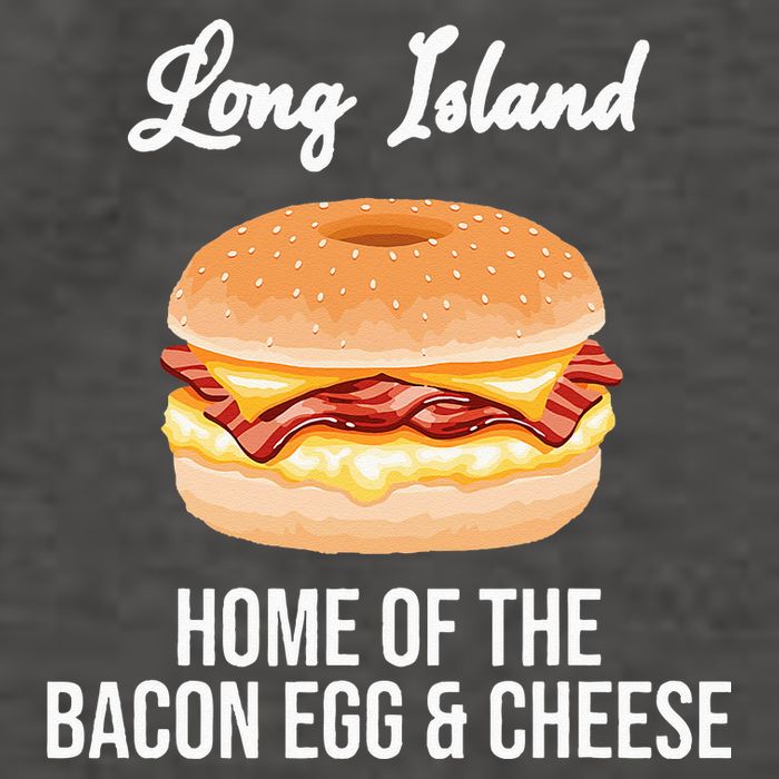 Long Island New York Bacon Egg And Cheese Vector Backpack