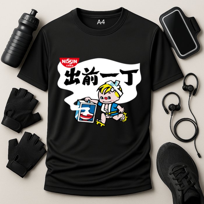 Little Instant Noodle Boy Ramen Cooling Performance Crew T-Shirt