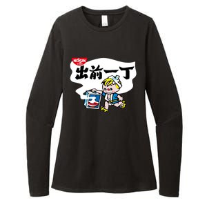 Little Instant Noodle Boy Ramen Womens CVC Long Sleeve Shirt