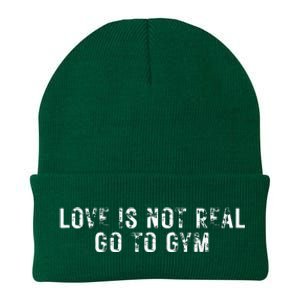 Love Is Not Real Go To Gym Knit Cap Winter Beanie