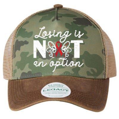 Losing Is Not An Option Brain Aneurysm Aneurysm Awareness Gift Legacy Tie Dye Trucker Hat