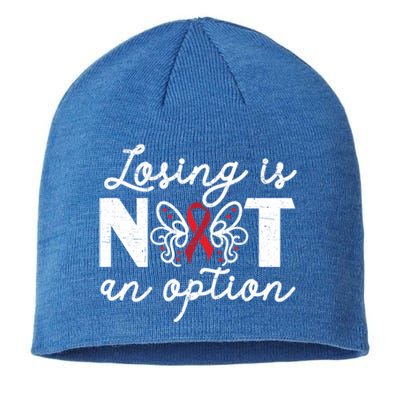 Losing Is Not An Option Brain Aneurysm Aneurysm Awareness Gift Sustainable Beanie