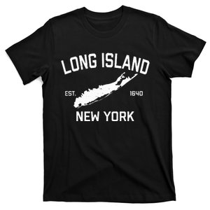 Long Island Ny Souvenir Native Long Islander Map Nyc T-Shirt