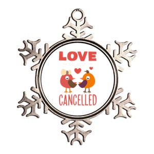 Love Is Not Cancelled Gift Outfit With Love Birds Gift Metallic Star Ornament