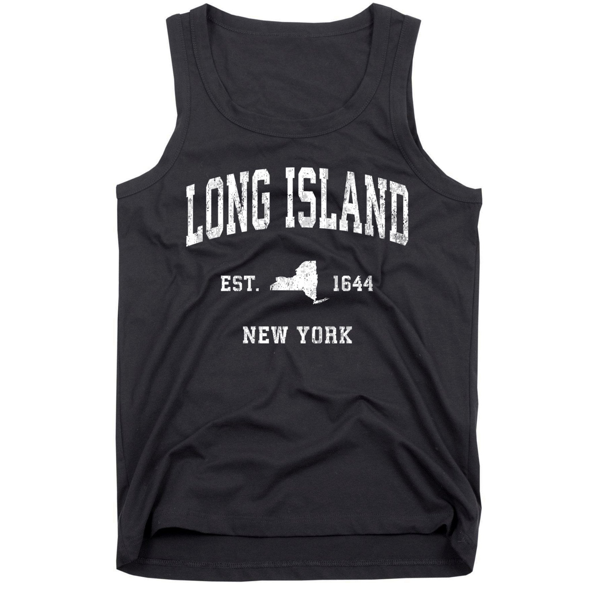Long Island New York Ny Vintage Athletic Sports Tank Top