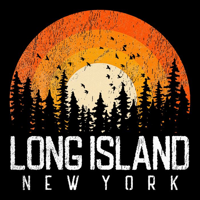 Long Island New York Ny Retro Vintage 70s 80s 90s Gift Bucket Hat