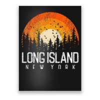 Long Island New York Ny Retro Vintage 70s 80s 90s Gift Poster