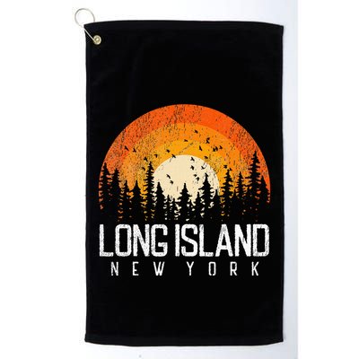 Long Island New York Ny Retro Vintage 70s 80s 90s Gift Golf Towel