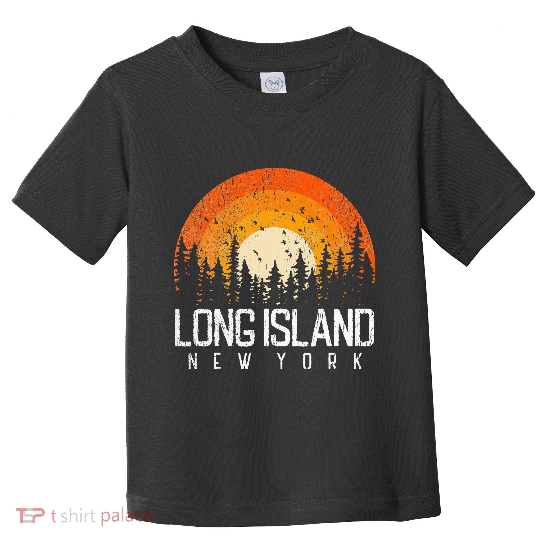 Long Island New York Ny Retro Vintage 70s 80s 90s Gift Toddler T-Shirt