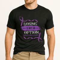 Losing Is Not An Option Pancreatic Cancer Stomach Gift Cooling Performance Crew T-Shirt