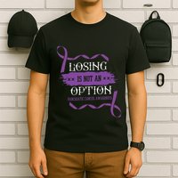 Losing Is Not An Option Pancreatic Cancer Stomach Gift T-Shirt