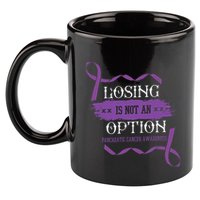 Losing Is Not An Option Pancreatic Cancer Stomach Gift 11oz C Handle Ceramic Mug