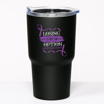 Losing Is Not An Option Pancreatic Cancer Stomach Gift Tumbler