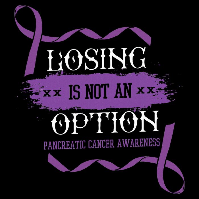 Losing Is Not An Option Pancreatic Cancer Stomach Gift Baby Bodysuit