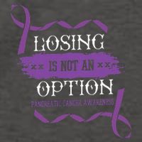 Losing Is Not An Option Pancreatic Cancer Stomach Gift Vector Backpack