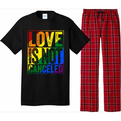 Love Is Not Canceled Gift Funny Dating Gift Pajama Set