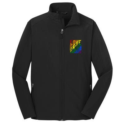 Love Is Not Canceled Gift Funny Dating Gift Core Soft Shell Jacket