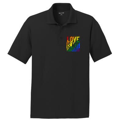 Love Is Not Canceled Gift Funny Dating Gift PosiCharge RacerMesh Polo