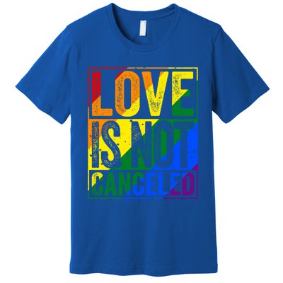 Love Is Not Canceled Gift Funny Dating Gift Premium T-Shirt