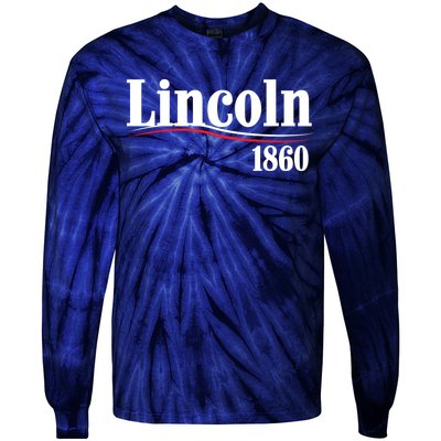 Lincoln 1860 For President Tie-Dye Long Sleeve Shirt