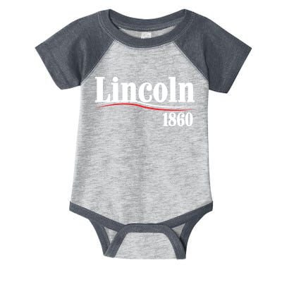 Lincoln 1860 For President Infant Baby Jersey Bodysuit