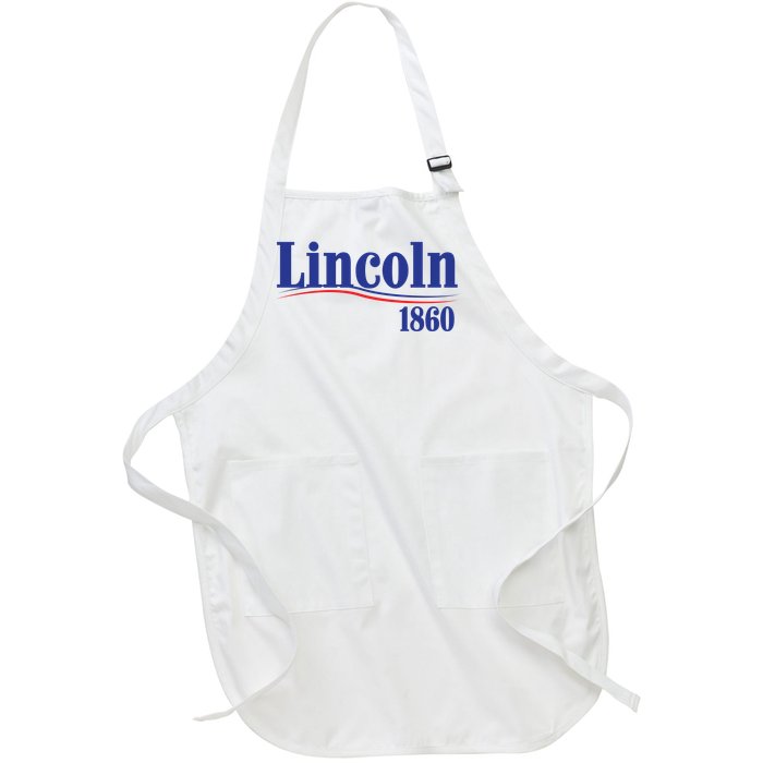 Lincoln 1860 For President Full-Length Apron With Pockets