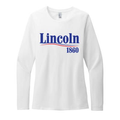 Lincoln 1860 For President Womens CVC Long Sleeve Shirt