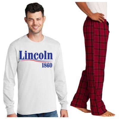 Lincoln 1860 For President Long Sleeve Pajama Set