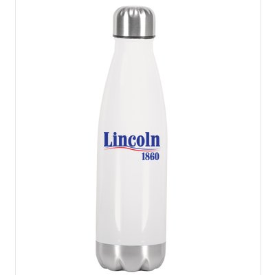 Lincoln 1860 For President Stainless Steel Insulated Water Bottle