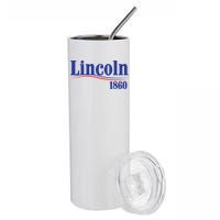 Lincoln 1860 For President Stainless Steel Tumbler