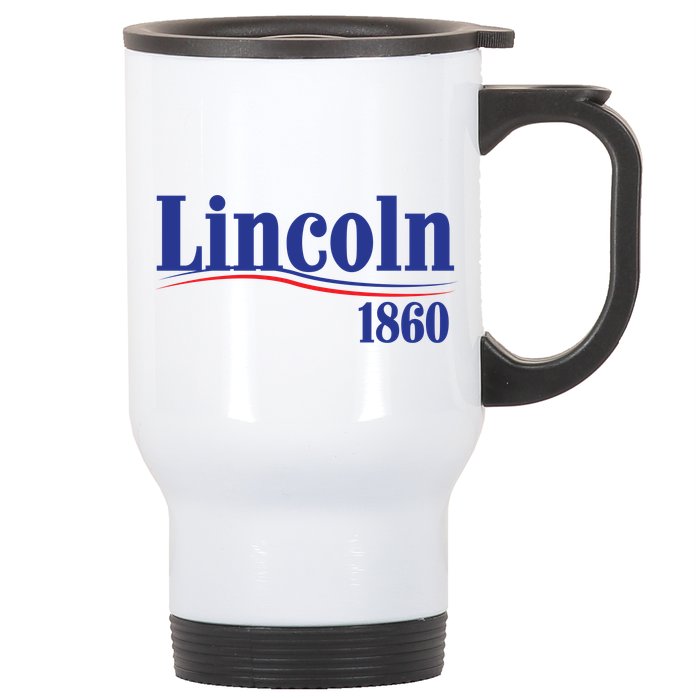 Lincoln 1860 For President Stainless Steel Travel Mug