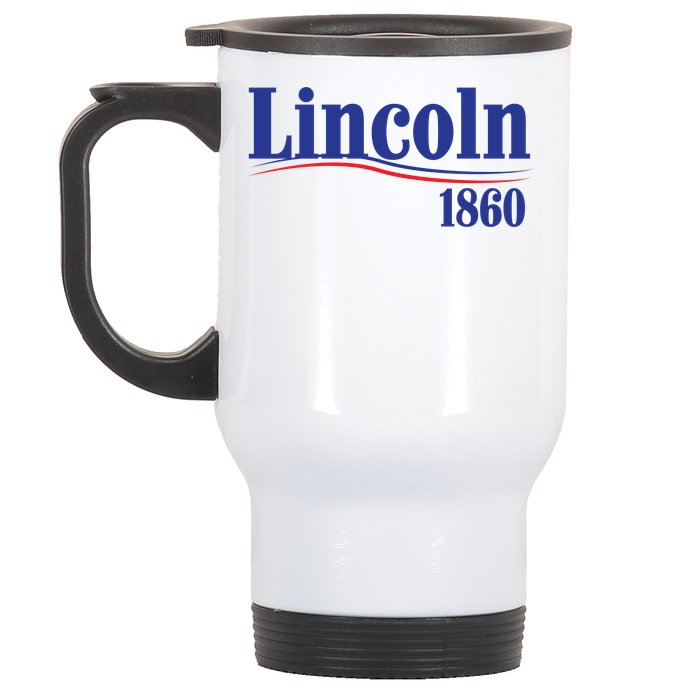 Lincoln 1860 For President Stainless Steel Travel Mug