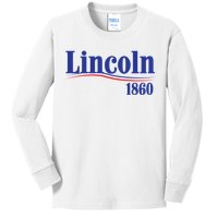 Lincoln 1860 For President Kids Long Sleeve Shirt