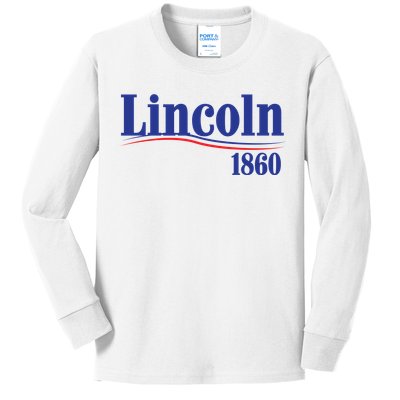 Lincoln 1860 For President Kids Long Sleeve Shirt